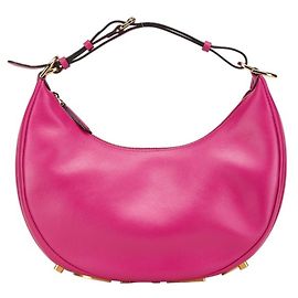 FENDI FendiGraphy Piccola Borsa a Spalla Hobo Rosa Pelle Donna Rosa