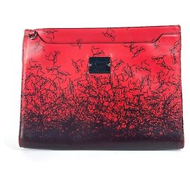 Pochette in pelle con logo Christian Louboutin per uomini e donne - nera Nero