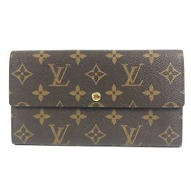Louis Vuitton Monogram Long Wallet Brown