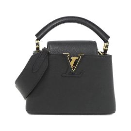 Louis Vuitton Capucines Mini Handbag Black