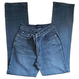Trussardi Jeans Vaqueros Rectos Azul Índigo Talla 28 Azul