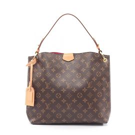 Bolsa de Ombro Graceful PM da Louis Vuitton Marrom Rosa Monograma