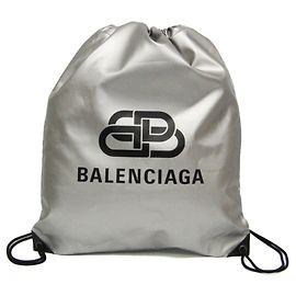 Zaino in PVC Balenciaga BB Explorer per donne e uomini - Argento Argento