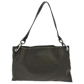 Bolsa Tote Selleria de couro Fendi Marrom