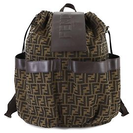 Fendi Zucca Rucksack Braun Schwarz