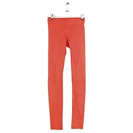 Jay Ahr Red leather leggings Red