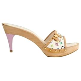 Louis Vuitton White leather mules White
