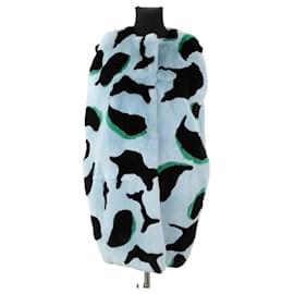 Marni Blue fur jacket Blue
