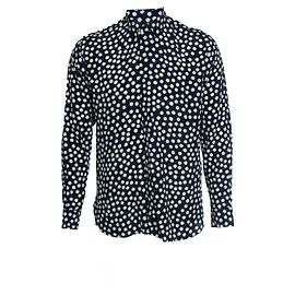 Camicia a pois blu e bianchi Saint Laurent Bianco Blu
