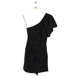 Alexandre Vauthier Robe en laine noire Noir