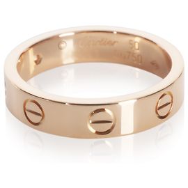 Anel Love Modelo Pequeno em Ouro Rosa e Diamantes Cartier Outro