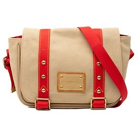 Bolsa de ombro Louis Vuitton Antigua Besas PM Vermelho Bege