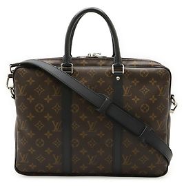 Porte-documents PM Monogram Louis Vuitton Marron Noir