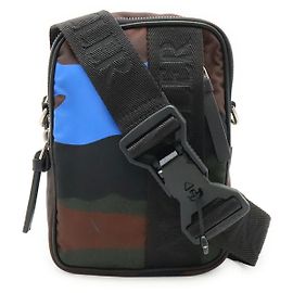 Borsa a tracolla 2 in 1 in nylon Moncler DETOUR Nero Blu