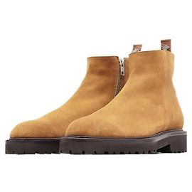 Autre Marque Bottes à plateforme en daim WH Beige Camel