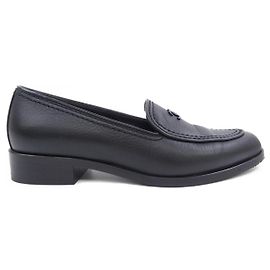 Mocassins Chanel en cuir de veau Noir