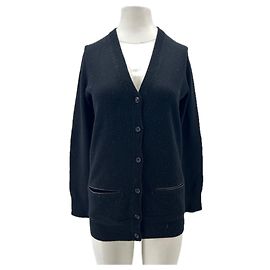 The Kooples Schwarzer Wollcardigan Schwarz