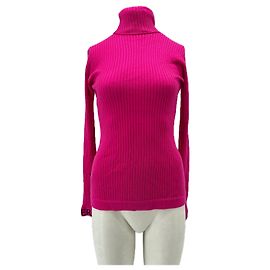Goldbergh Rosa Rollkragenpullover aus Wolle Pink
