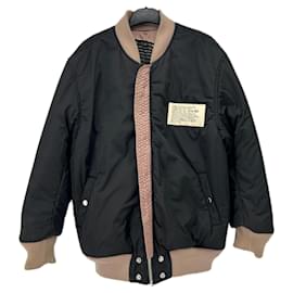 Diesel Reversible Jacket Black Polyester XS Black