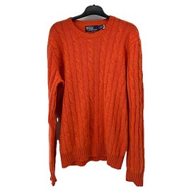 Polo Ralph Lauren Pull torsadé orange en cachemire Orange