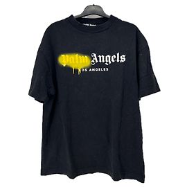 Palm Angels Mermaid Tee Shirt Black Cotton Black
