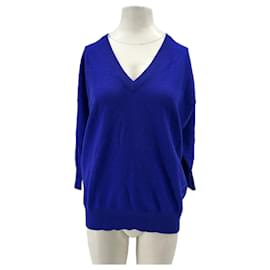 Leetha Pull en cachemire Bleu