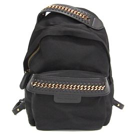 Stella Mc Cartney Stella McCartney GO Mini Women's Nylon,Leather Backpack Black Black