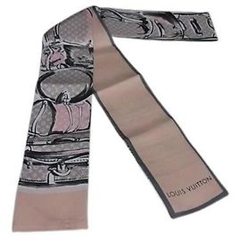 LOUIS VUITTON Bufanda Bandeau Louis Vuitton Seda Multicolor Mujer Multicolor