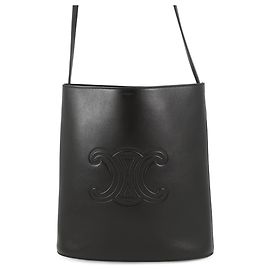 Céline Borsa a secchiello piccola Celine Triomphe in pelle di vitello () Nera Nero