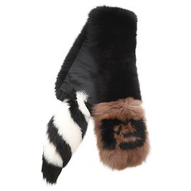 Fendi Black Fox Fur Stole Black