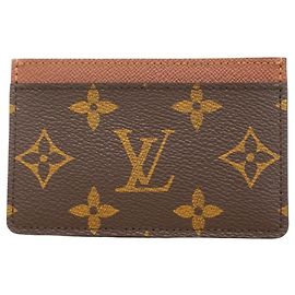 Monogramm Kartenetui Louis Vuitton M61733 Braun