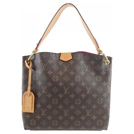 Borsa a Spalla Graceful PM Monogramma Louis Vuitton Marrone Rosa