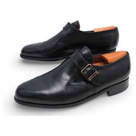JM WESTON FLORE 531 DERBY MOCASSIM BUCLÊ 8.5D 42.5 FORMAS Preto