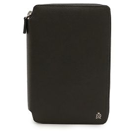 Alfred Dunhill Dunhill Leder Organizer Geldbörse Dunkelgrau Grau