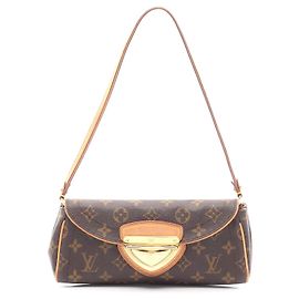 Borsa a Spalla Pochette Beverly Monogramma Louis Vuitton Marrone