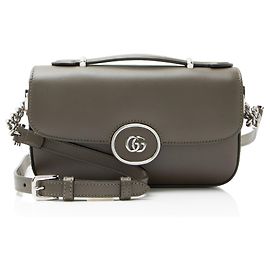 Bolsa de ombro mini GG Petite em couro de bezerro Gucci Verde