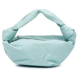 Borsa Mini Double Knot in Pelle di Vitello Bottega Veneta Blu