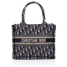 Dior Oblique Petit Sac à Livres Bleu