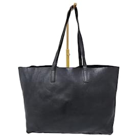 Yves Saint Laurent Sac fourre-tout en cuir YSL Saint Laurent noir Noir