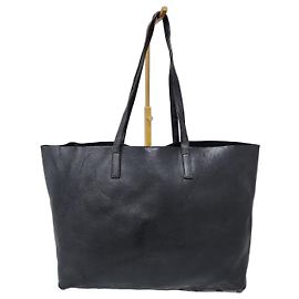 Yves Saint Laurent Saint Laurent YSL Leather Tote Bag Black Black