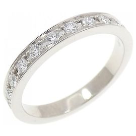 Boucheron Quatre Lumiere Große Ring aus Platin950 mit Diamanten Größe 9 Silber Metallisch