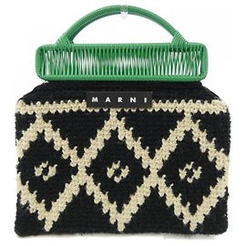 Bolso de croché MARNI MARKET Negro