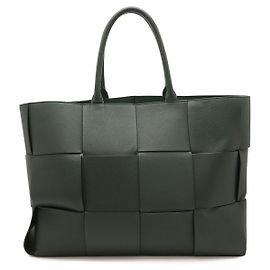 Bottega Veneta A Bolsa Tote de Couro Arco Verde