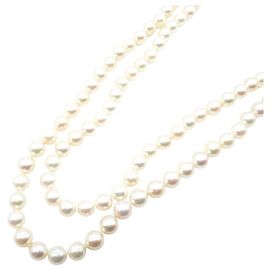 Colar de Pérolas Akoya Tasaki em Prata 925 Prata Metálico