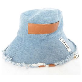 Loewe Paula's Ibiza Denim Bucket Hat Blue