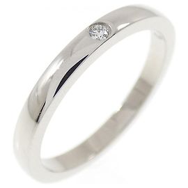 Cartier Ballerine PT950 Diamond Ring Size 9 Silvery Metallic