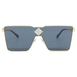 Louis Vuitton Cyclone Metallsonnenbrille Schwarz