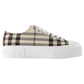 Sneakers Lf Trn Jack L Check - Burberry - Sintetico - Beige Marrone Beige