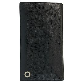 Bulgari Portafoglio lungo in pelle nera Bvlgari Nero