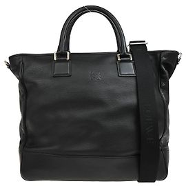 Loewe Amazona Tote bag Leather Black